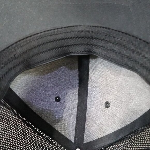 Columbia PFG Trucker Hat Black Patch American Flag Fishes OS Flexfit - Picture 5 of 7